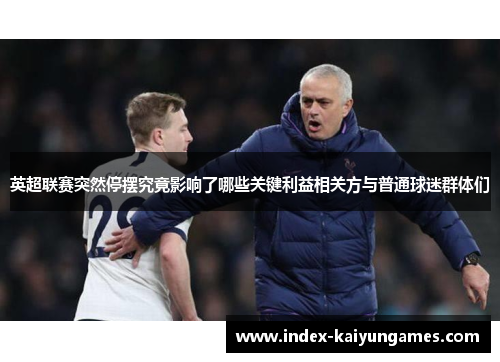英超联赛突然停摆究竟影响了哪些关键利益相关方与普通球迷群体们 英超联赛突然停摆究竟影响了哪些关键利益相关方与普通球迷群体们